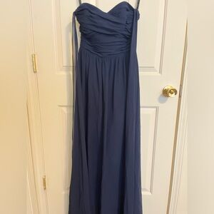 Alfred Angelo Navy Blue Strapless Wedding Dress